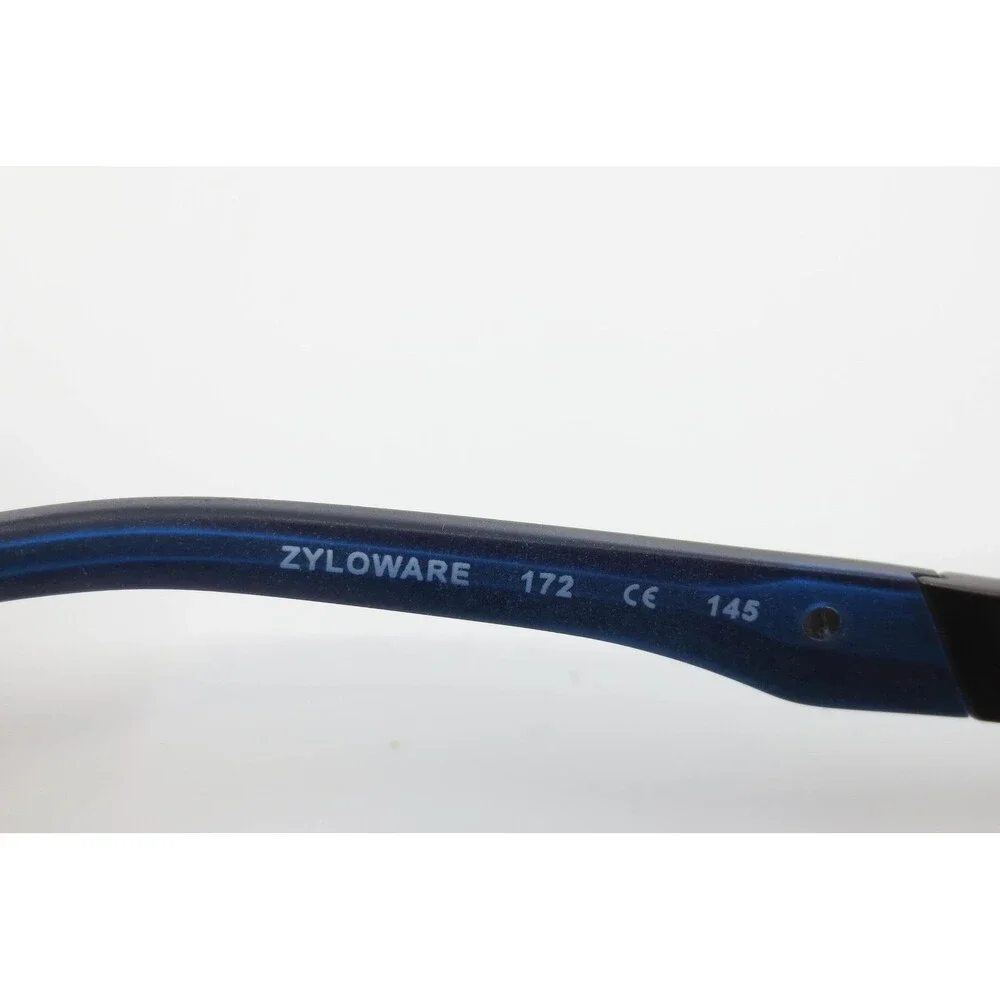 Shaquille O'Neal Signature Zyloware 172 Black Blue Rectangular Eyeglasses Frames